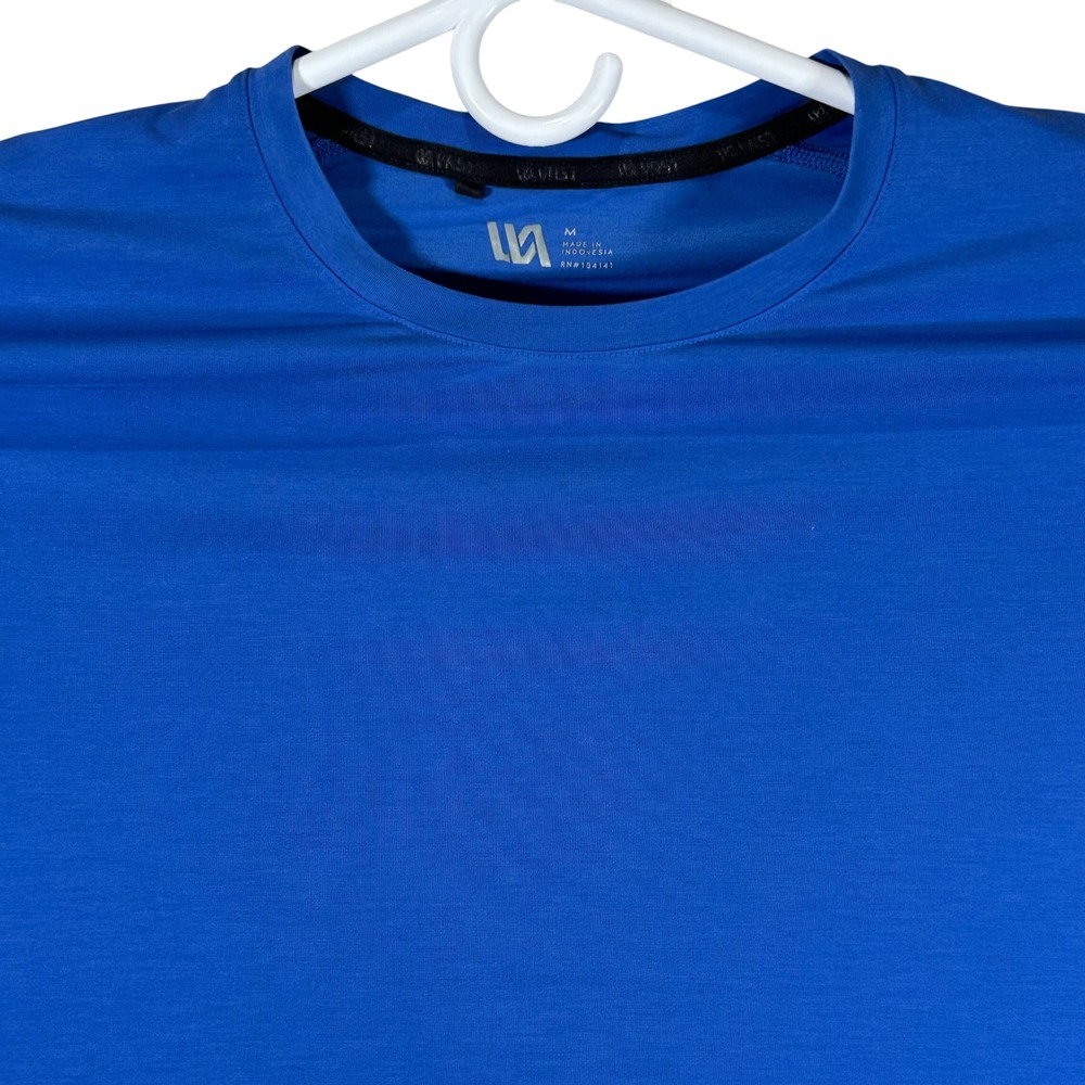 VRST Tech Tee Mens Medium Blue Short Sleeve Performance Shirt